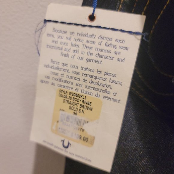 True Religion Jeans size 30 - Picture 8 of 9